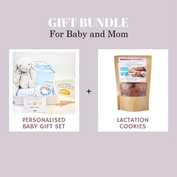 Jellycat Bunny Luxe Comfort Gift Set & Lactation Cookies